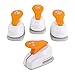 Fiskars Hole Punch Confetti Maker Set (4-Pack) - Stars, Hearts, Circles and Rectangle Shapes - Arts and Crafts Tools