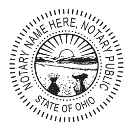 Self Inking Ohio Notary Stamp & Seal Embosser Value Package #TOP3