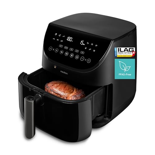 MEDION X20 XL Friggitrice ad aria (6,6 L, 5 programmi carne