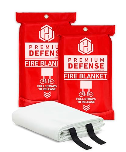 Image of Premium Defense Fire Blanket, Emergency Fire Blanket, Fire Extinguisher, Flame Suppression, Fiberglass