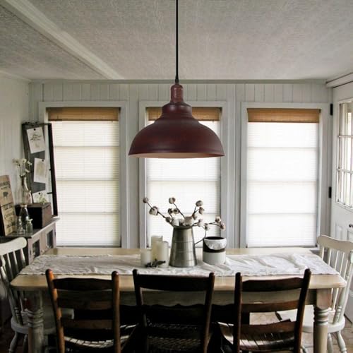 Lustre industriel rétro suspension réglable pour éclairer table - 7