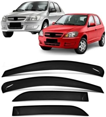 Kit Calha de Chuva Sintético Eco Flex para Celta e Prisma 4 Porta...