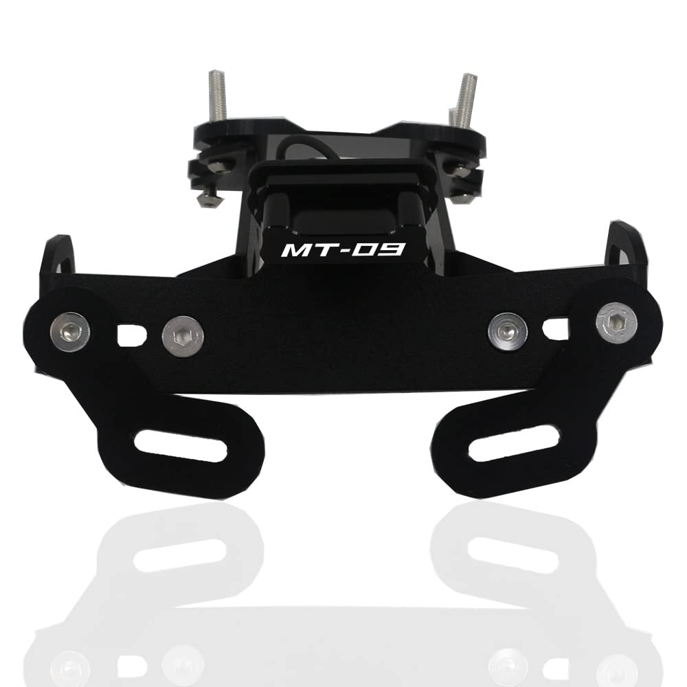 BUNCC Motorcycle Rear License Plate Holder With LED Light, for YAMAHA MT 09 MT-09 MT09 2021 2022 Fender Eliminator Tail Tidy Registration Bracket