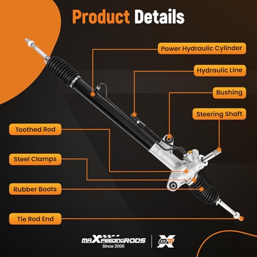 maXpeedingrods 26-1769 Hydraulic Power Steering Rack and Pinion by maXpeedingrods - Used condition - Image 2