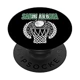 Saudi-Arabien-Basketball-Fans Trikot – Saudi-Sport-Fans PopSockets mit austauschbarem PopGrip