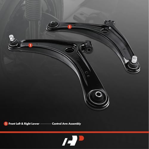 A-Premium 2 x Front Lower Control Arm, with Ball Joint & Bushing, Compatible with Mitsubishi Outlander 2007-2014, Outlander Sport 2011-2017, Lancer 2008-2017, RVR 2011-2017 by A-Premium - Image 2