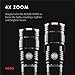 500 Lumen COB LED Work-Light and Flashlight, Red Light Mode and Red Flashing Light Mode, 4x Adjustable Zoom, Magnetic Base, No Need to Buy Batteries SLYDE KING is Rechargeable - NEBO 6726 Slyde King