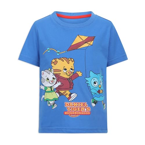 Daniel Tiger's Boys 4 Pack Short Sleeve T-Shirt for Toddler to Big Kids4
