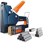 Presch Staple Gun with Staples - 600pcs. Heavy Duty Stapler for Wood, Cable, Wire, Furniture, Wall and Carpet - Upholstery Staple Gun