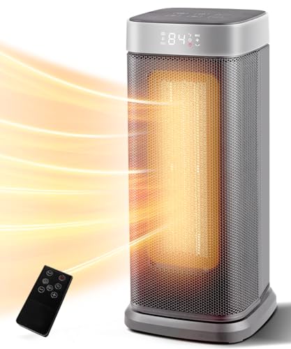 Sunnote Space Heater for Indoor Use, 1500W Electric & Portable Ceramic Heaters with 80°Oscillating,...