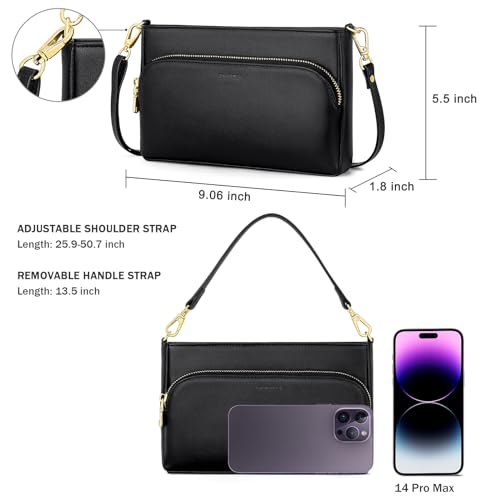 nuoku Small Cell Phone Purse Wallet Crossbody with Phone Pocket, Crossbody Bags for Women Cellphone Purse with Card Slots3