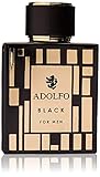 Lanzado por el diseño Adolfo Negro eau de toilette spray de 3,4 onzas