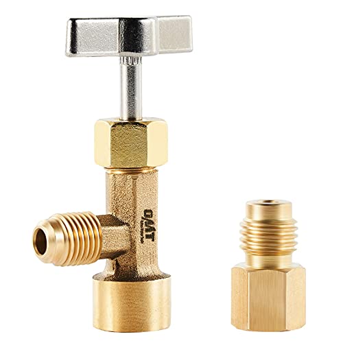 OMT R134a Puncture Style Can Tap Valve with Tank Adapter and Threading…