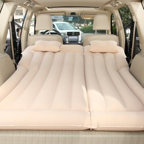HNZZT Colchón Inflable para Maletero para BMW Serie 3 Series 3er Touring F31 Wagon Estate 2012-2018 Inflable CocheMaletero Colchon Grueso Cama Hinchable Coche,Beige