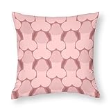 Male Body Penis Modern Full Body Pillow Cover Large Soft Pillowcase Protector with Hidden Zipper 18'x18'