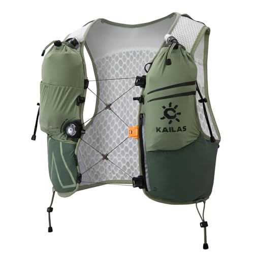 KAILAS FUGA AIR 8 Ⅳ Trail Running Hydration Vest Pack, Green, 8L-S
