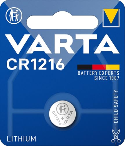 Varta 06216 Button Cell Battery CR1216 Pack of 1