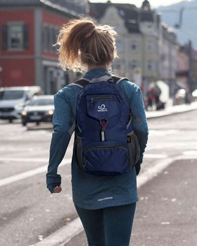 WATERFLY Ultraleicht Faltbar Klein Rucksack: 20L Leicht Packable Wanderrucksack Tagesrucksack Trekkingrucksack Outdoor Sportlich Backpack Travel Daypack für Herren Damen