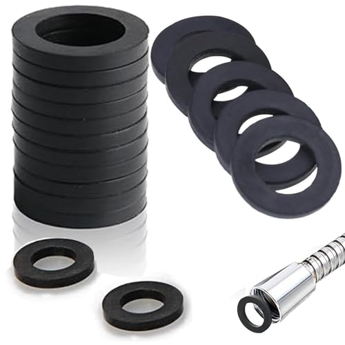 30 pièces de joints en caoutchouc pour tuyau de douche, disques de montage en caoutchouc pour tuyau de douche de 1/2 (1/2) joint torique pour raccord de pomme de douche et de robinet