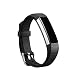 Newest Replacement Wristband With Watch Buckle Design for Fitbit Alta HR and Alta (No Tracker) (Black)