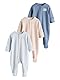 NEXT Babyschlafanzüge aus 100% Baumwolle mit Schriftzug, 3er-Pack Blau 0 Monate