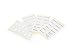 Fox Run Spice Labels, 0.1 x 1.75 x 0.75 inches, White