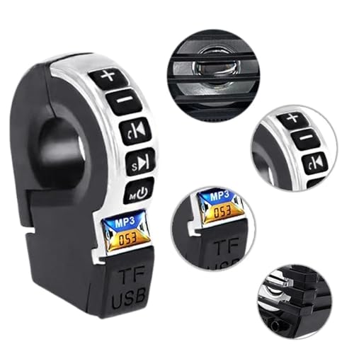 Parlante para manillar de moto con FM y carga móvil miniatura 5