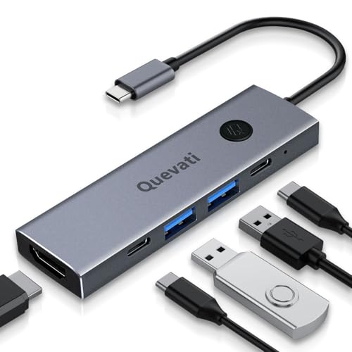 USB C Hub (5-in-1),4K@60Hz HDMI mit 100W,USB 3.0, 100 W PD Ladefunktion,OTG-Anschlüsse für MacBook Pro, iMac, iPad Air, Chromebook, iPhone 15 Pro, Dell XPS usw USB C Hub (5-in-1),4K@60Hz HDMI mit 100W,USB 3.0, 100 W PD Ladefunktion,OTG-Anschlüsse für MacBook Pro, iMac, iPad Air, Chromebook, iPhone 15 Pro, Dell XPS usw