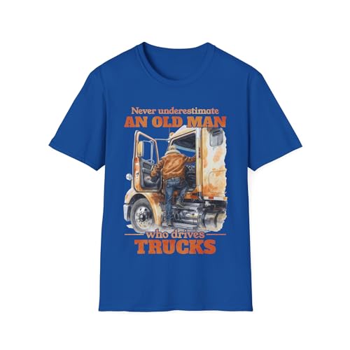 T-shirt camionneur Never Underestimate le cadeau idéal pour papa retraité XL