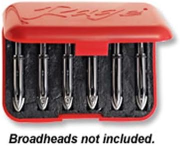 RAGE Cage Broadhead Case (Holds-6), Red, One Size