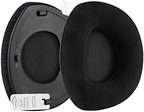 Geekria Comfort Velour Replacement Ear Pads for Sennheiser RS160, HDR160, RS170, HDR170, RS180, HDR180, Headphones Earpads, Headset Ear Cushion Repair Parts (Black)