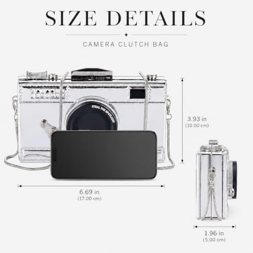 Image of QZUnique Women's Camera Shaped Casual Cross body Shoulder Handbag Purse