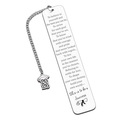 Graduation Gifts Class of 2026 Senior Bookmarks Gifts for Him Her Inspirational Grad Students Gifts for High Middle Medical Nurse School Students Motivational Gifts Surgery Graduate from Mom Dad