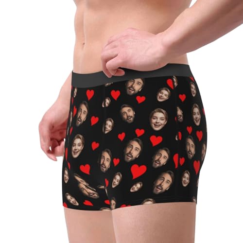 Custom Boxers For Men Boyfriend Husband Personalized Boxers Custom Underwear Funny Boxer Briefs With Face Funny Gifts - Medium-3
