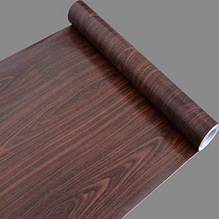 Amazon Co Jp ノーブランド品 簡単 模様替え おしゃれ 木目風 壁紙シール 45cm幅 10m ダークブラウン Diy 工具 ガーデン