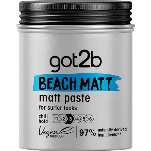 Got2B Schwarzkopf Beach Matt Surfer Look Paste 6 X 100 Ml = 600 Ml
