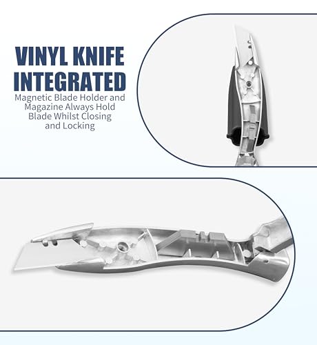 CUTTEREX Heavy Duty SharkKnife VinylKnife UtilityKnife Roofing Knife Delphin Dolphin Carpet Knife, 4pcs Knives & 30 Blades by CUTTEREX - Used condition - Image 3