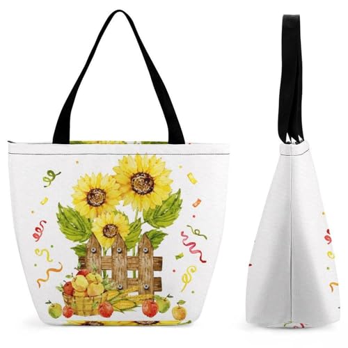 Sac à main pour femme d'une élégance artistique avec motif tournesols