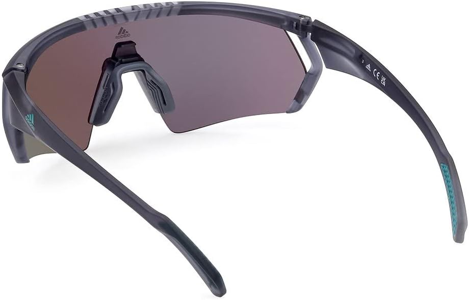 adidas Sunglasses Sport SP 0063 20Q Grey/Other/Green Mirror - Image 3