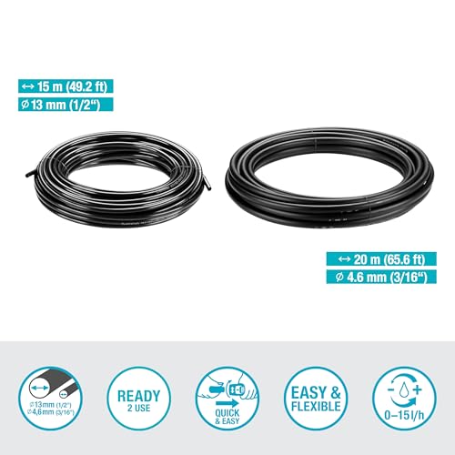 Gardena Micro-Drip-System Drip Irrigation Set Terrace (30 Plants): Starter Set, Ready to use, Water-Saving Irrigation System, Simple & Flexible Connection Technology (13400-20)
