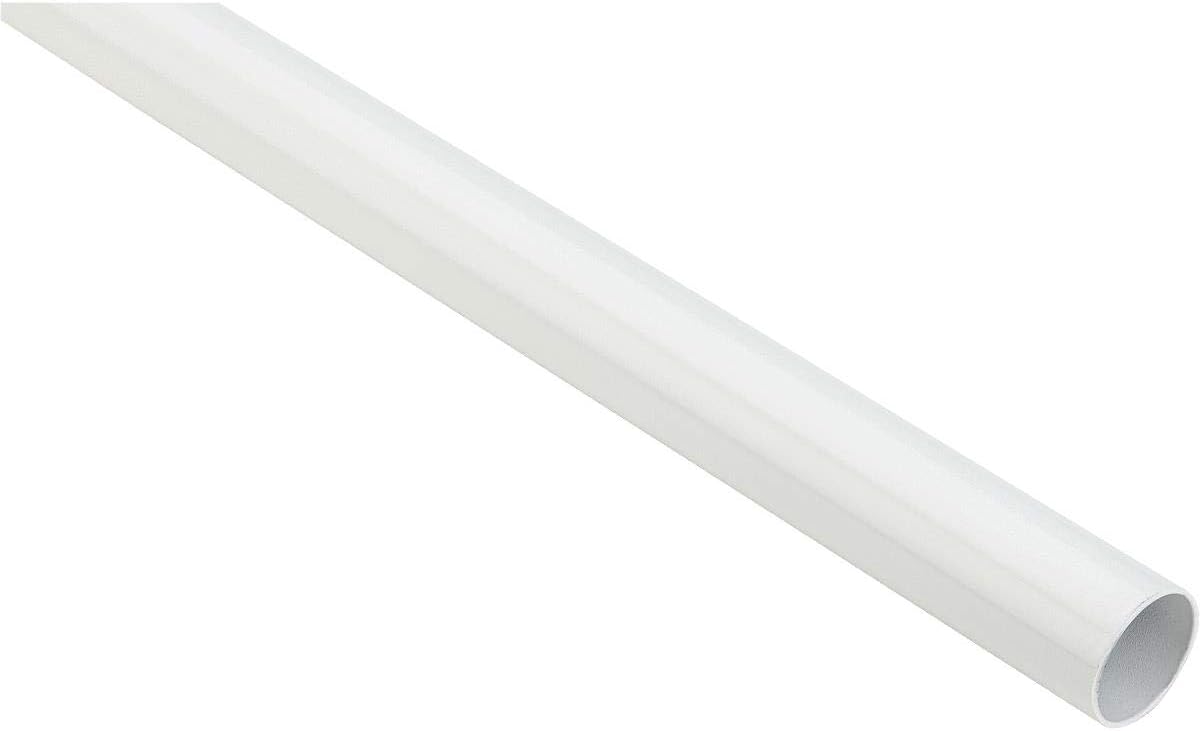 National Hardware S820-126 Closet Rod in White, 6', 1-1/4 diameter