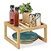 Produktbild Relaxdays Schrankeinsatz, Bambus, HxBxT: 14 x 24,5 x 24,5 cm, Regaleinsatz für Arbeitsplatte & Küchenschrank, Natur