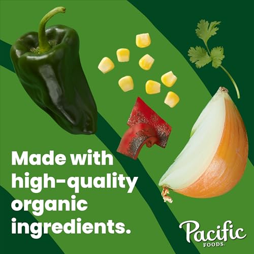 Pacific Foods Organic Poblano Pepper and Corn Chowder, 16.3 oz Can