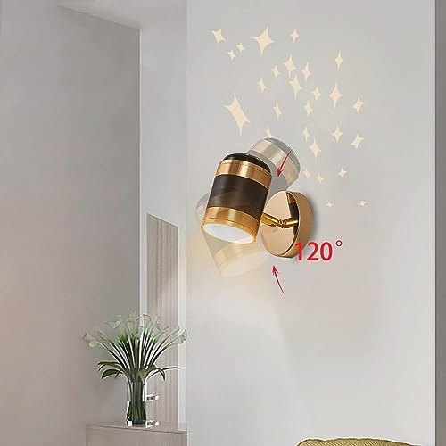 Lámpara de pared regulable moderna con brazo ajustable y luz de noche 4