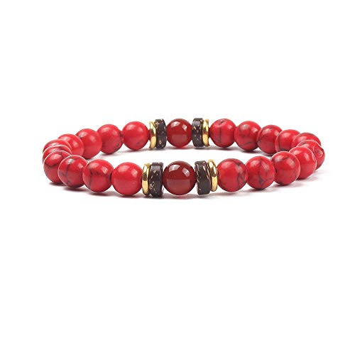 Bracelet élastique en pierre naturelle 8mm pour apaiser le stress étudiant