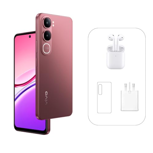vivo Y31 5G (Coral Red 12GB RAM 256GB) 6500mAh 44W charger | 120 Hz | Snapdragon 4 Gen 2 | IP68 | NFC | Online Exclusive Bundle: TWS Earbuds 24 Months Warranty and 6 Months Screen Protection