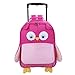 Yodo 3-Way Toddler Backpack with Wheels Little Kids Rolling Suitcase Luggage, Owl