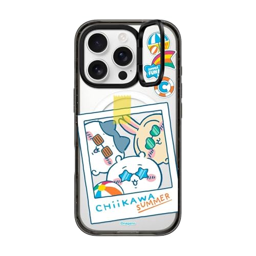 CASETiFY �C���p�N�g�����O�X�^���h MagSafe�Ή� iPhone 16 Pro �P�[�X [�L�b�N�X�^���h / 2m����̗����������N���A (MIL�K�i3�{����) / Chiikawa Co-Lab] - Chiikawa Summer Self