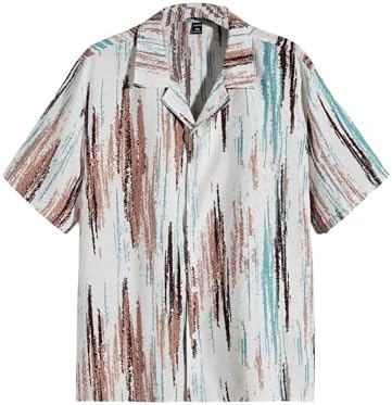 Leriya Fashion Men's Rayon Regular Fit Shirt Casual Stylish | Short Sleeve | Printed Shirts| Summer Button Down