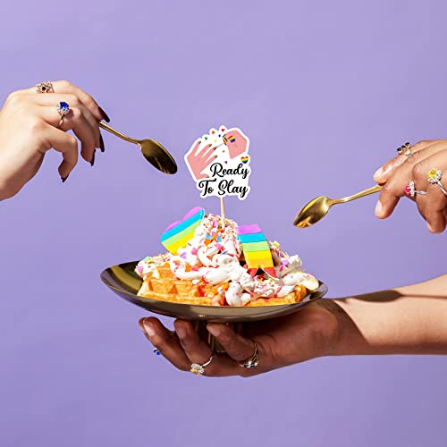 144Pcs Rainbow Pride Month Cupcake Toppers Toothpicks – Love Lgbt Gay Cocktail Appetizer Cake Decorations Party Supplies Picks #TOP1